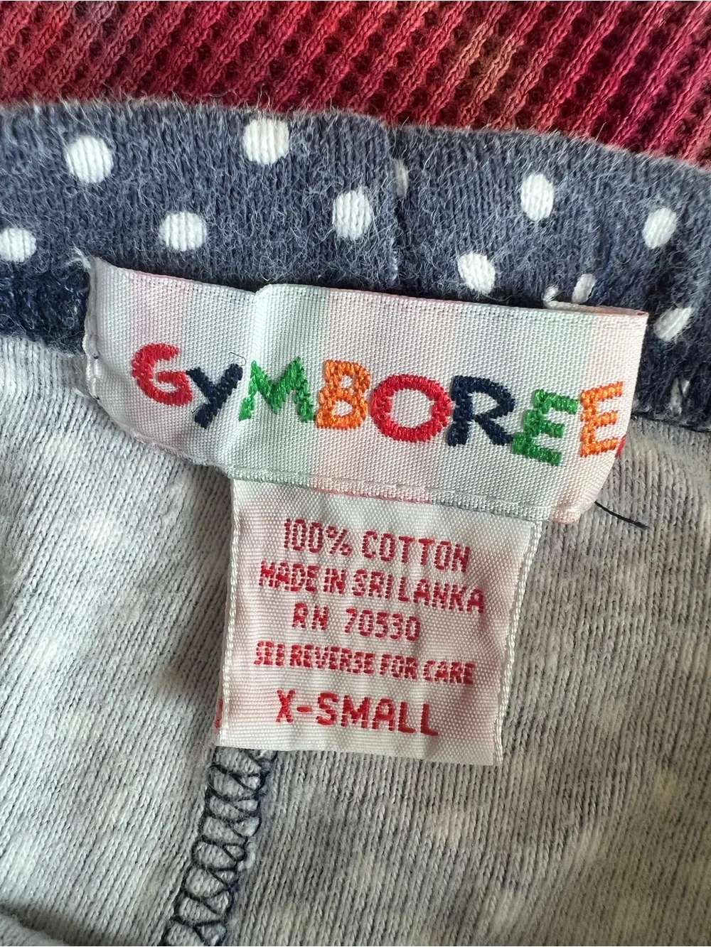 Vintage 90s Gymboree Polka Dot Pant Set 100% Cotton Retro Baby